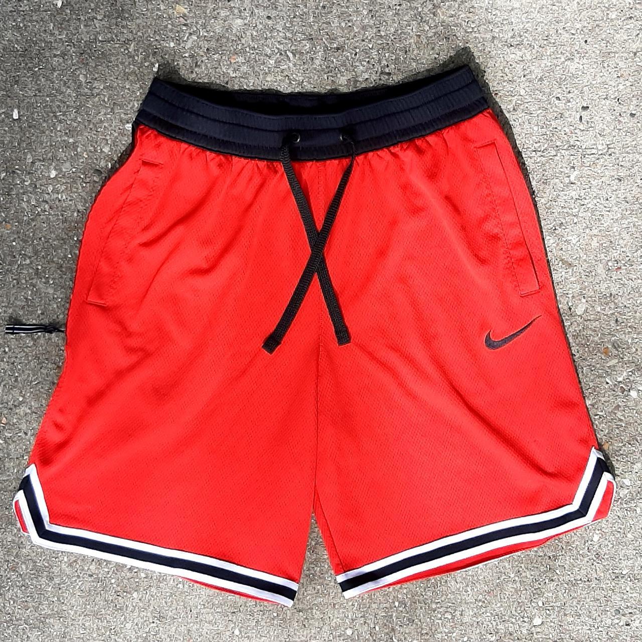 mens black and red nike shorts