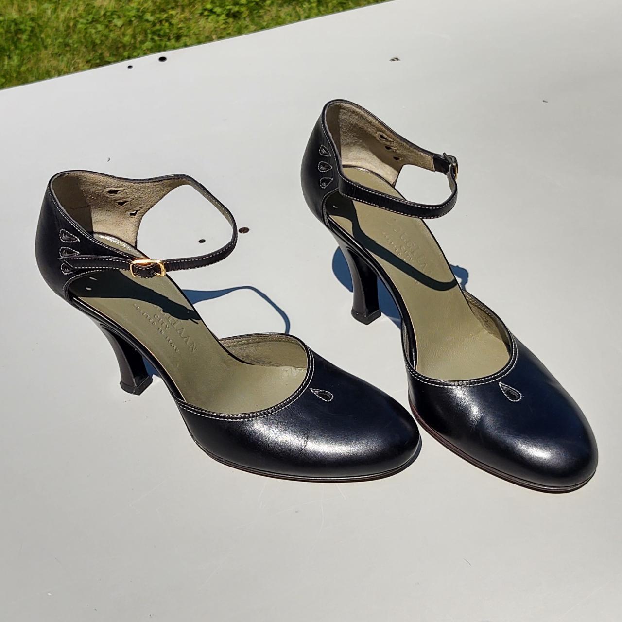 black mary janes heels Vintage Ladylike Mary Jane | Depop