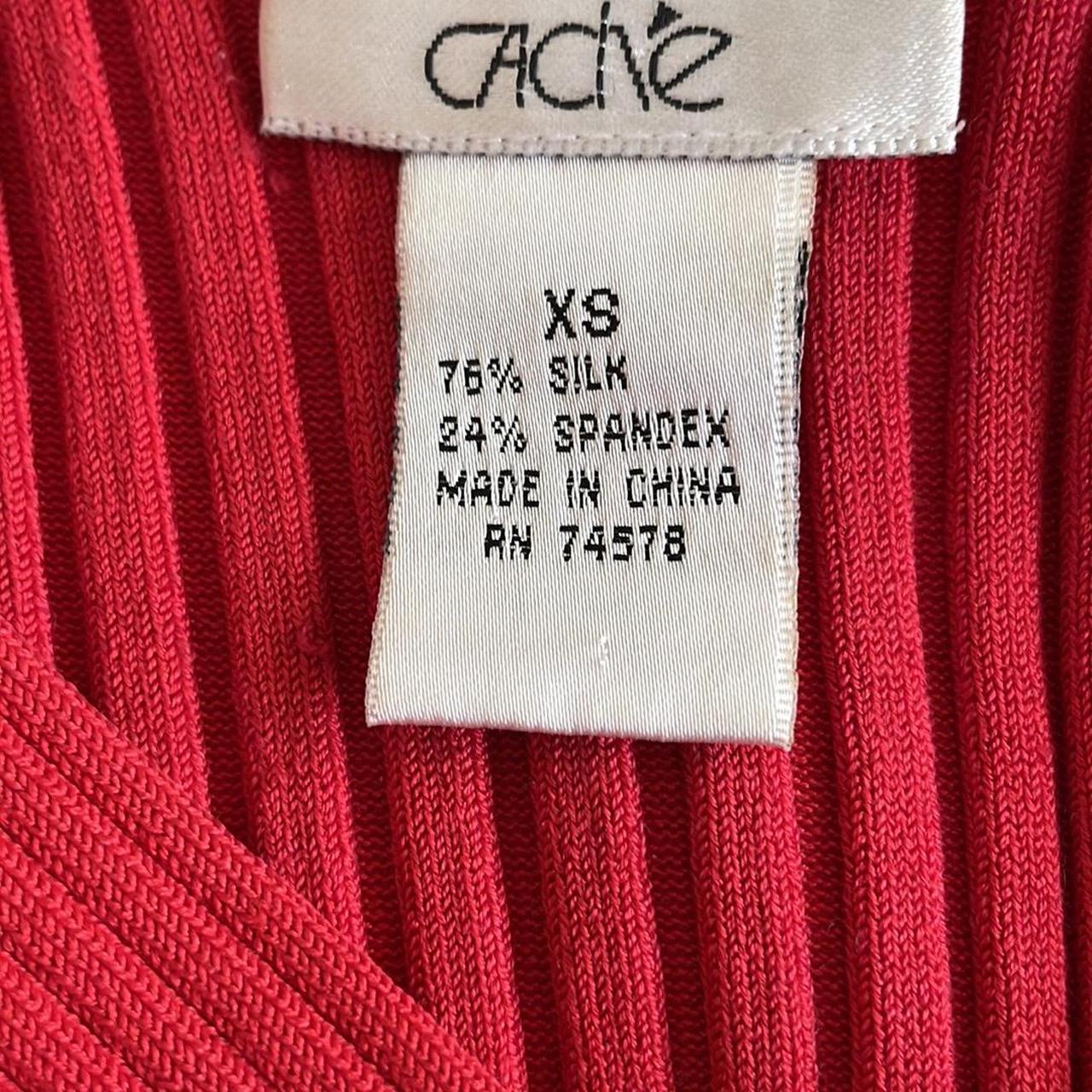 Cache Women's Tank top - Red - XS – Cach’e Red ri… - image 4