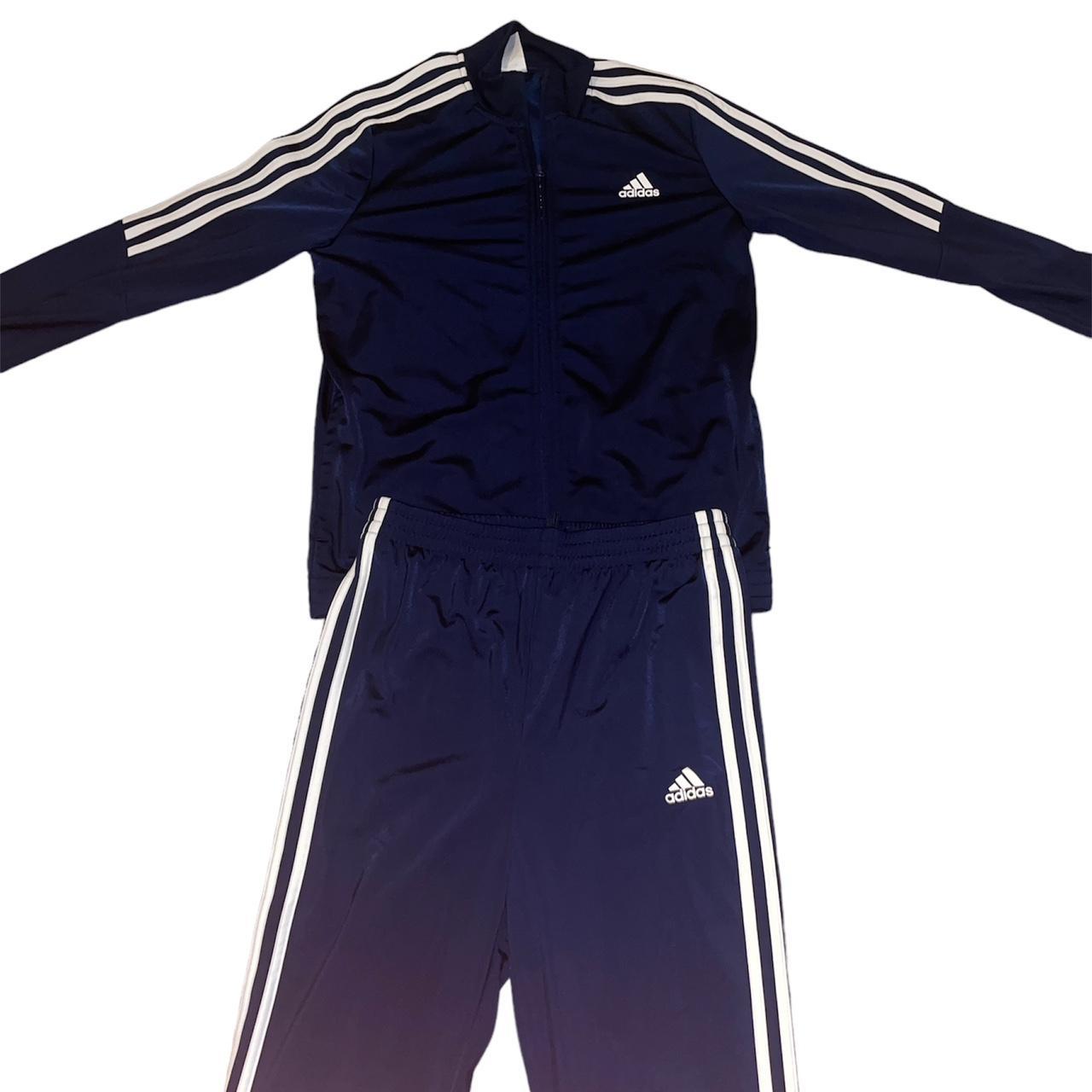 Adidas tracksuit mens navy on sale blue