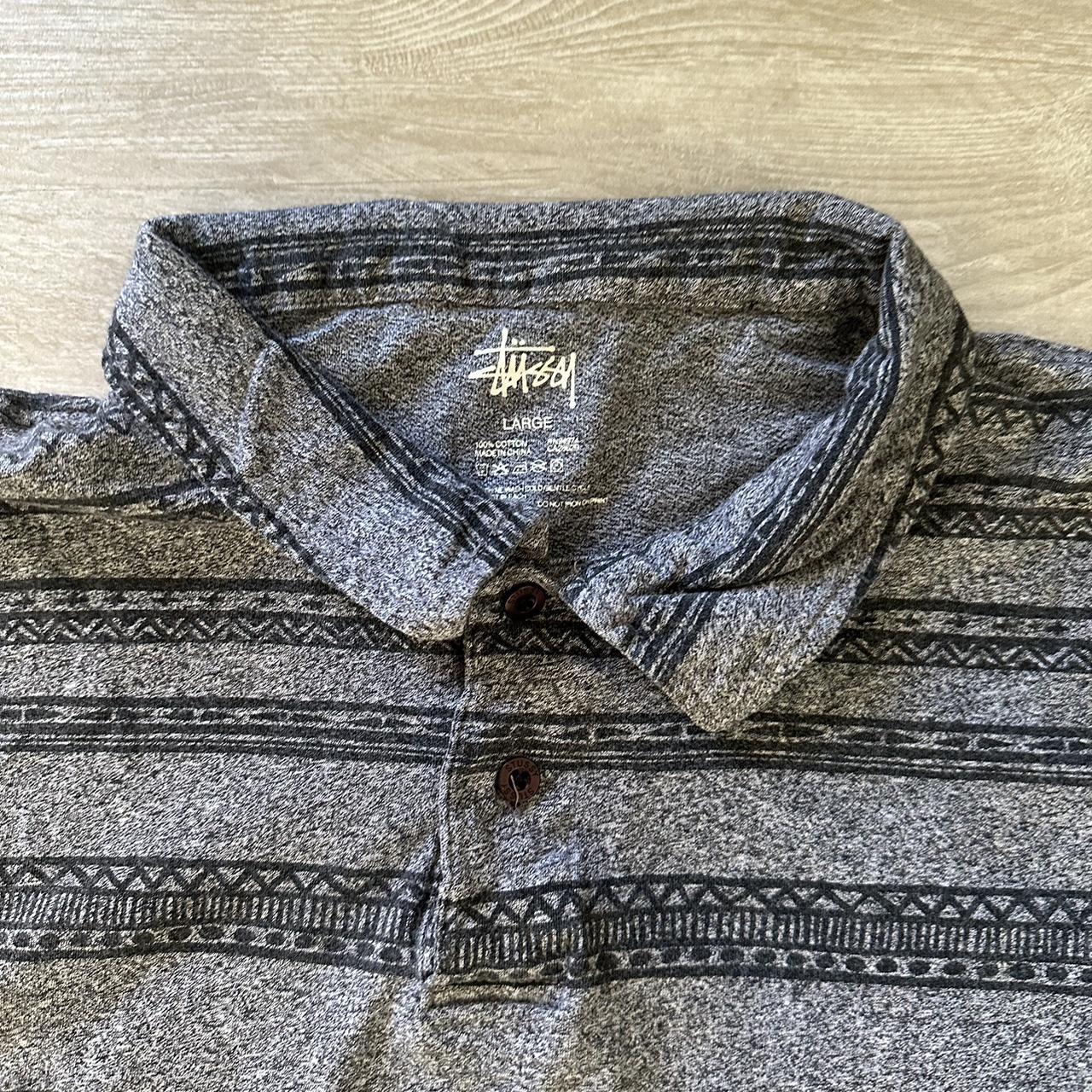 sick Y2K Stussy tribal shirt - Depop