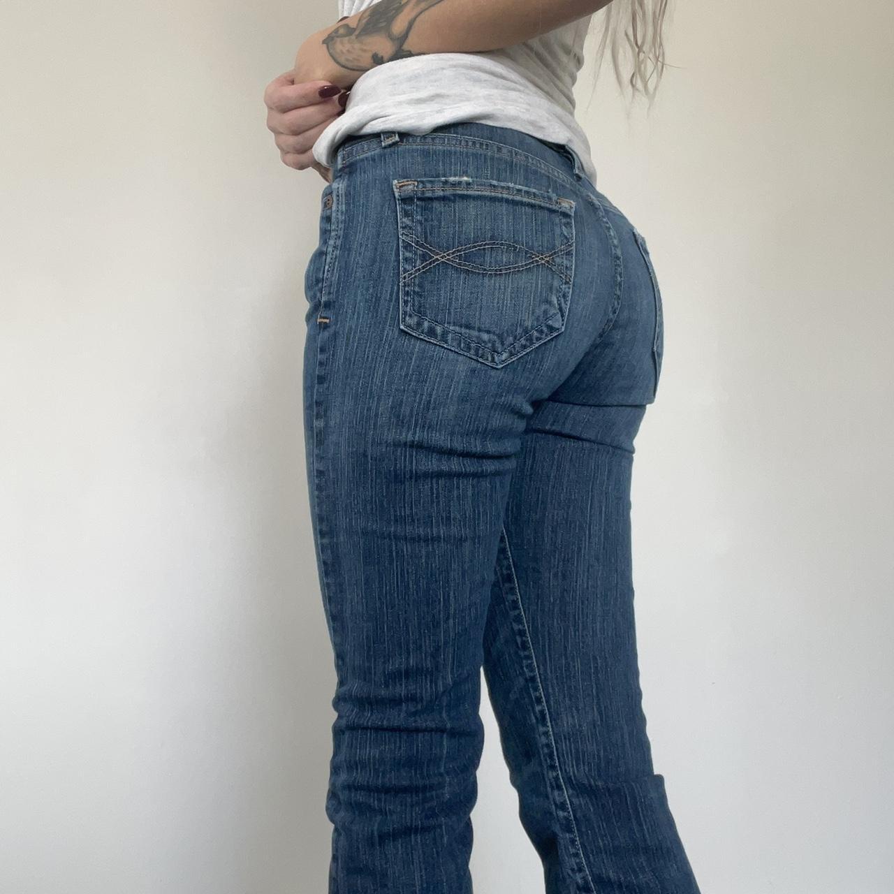 Vintage y2k low rise flared Aeropostale jeans... - Depop