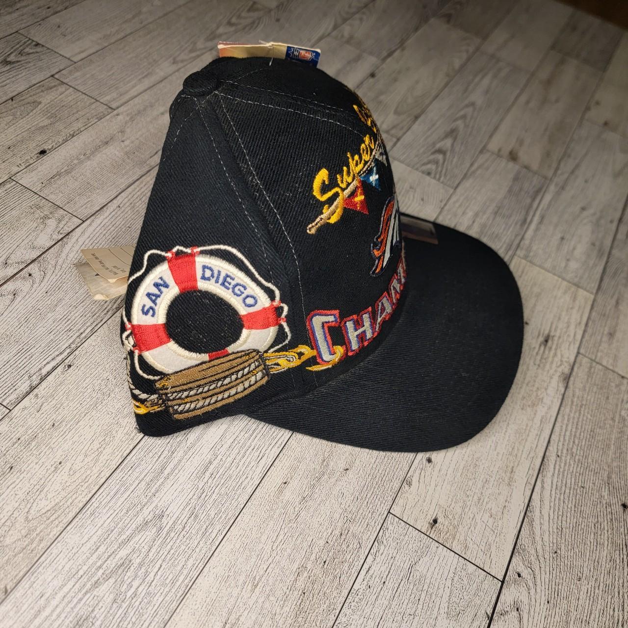 Men's Black and Orange Hat | Depop