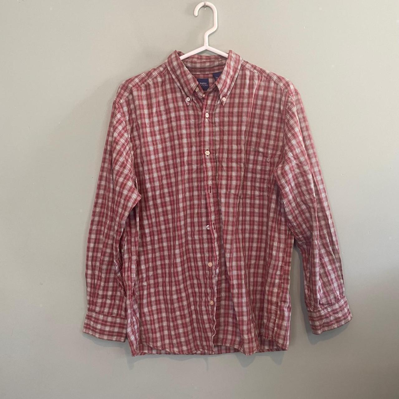 Basic Editions Men's Shirt - Red - M – Basic Edit… - image 1