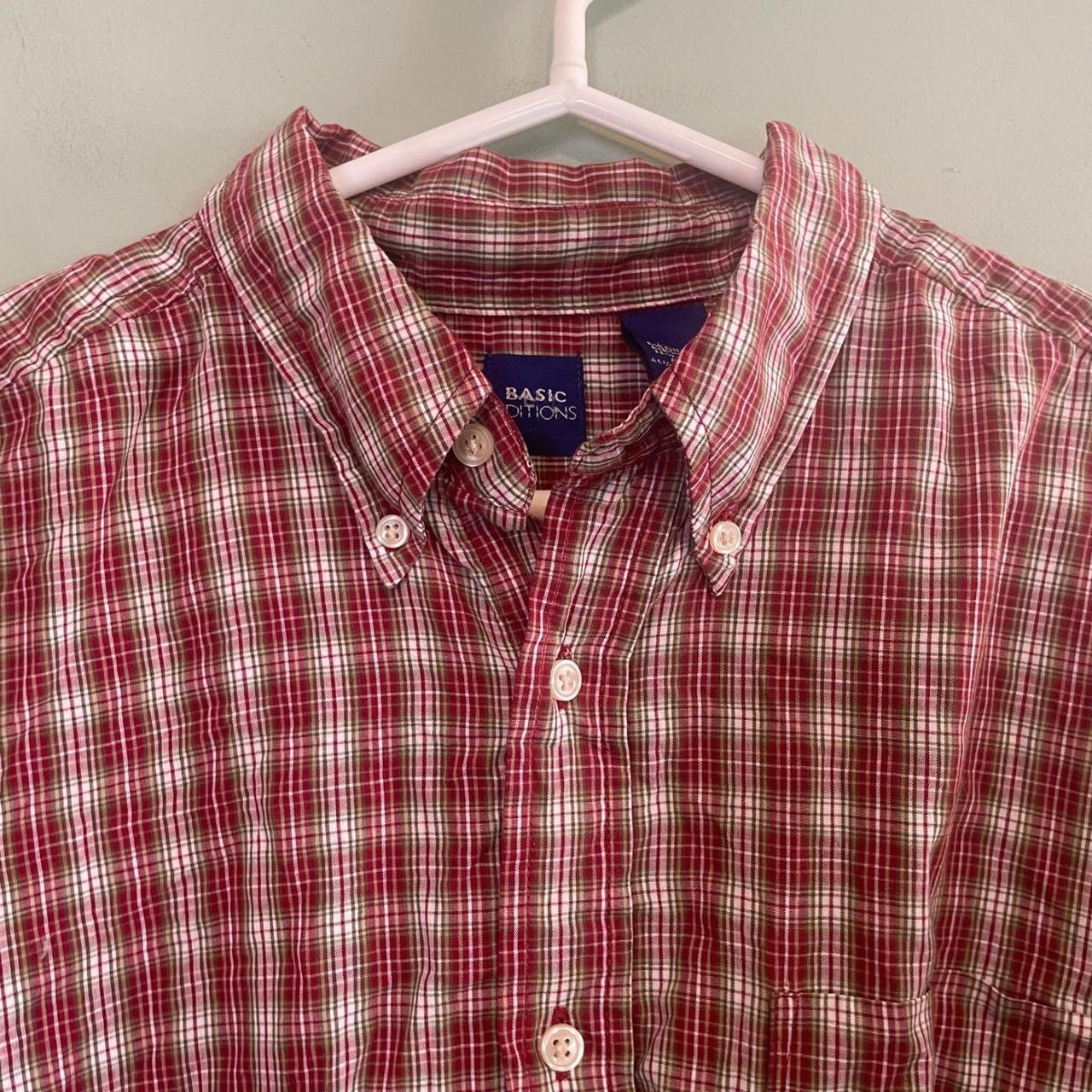 Basic Editions Men's Shirt - Red - M – Basic Edit… - image 3