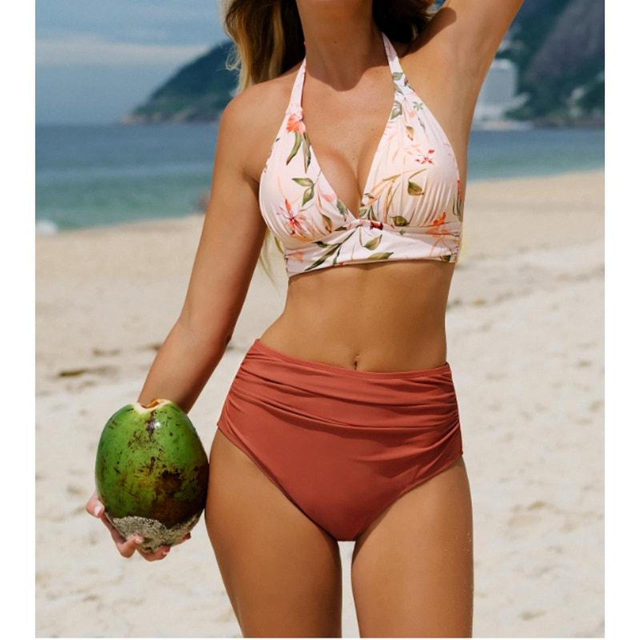 CUPSHE ビキニ 水着 Papaya Punch Orange Bikini Set Papaya Punch Orange Bikini Set