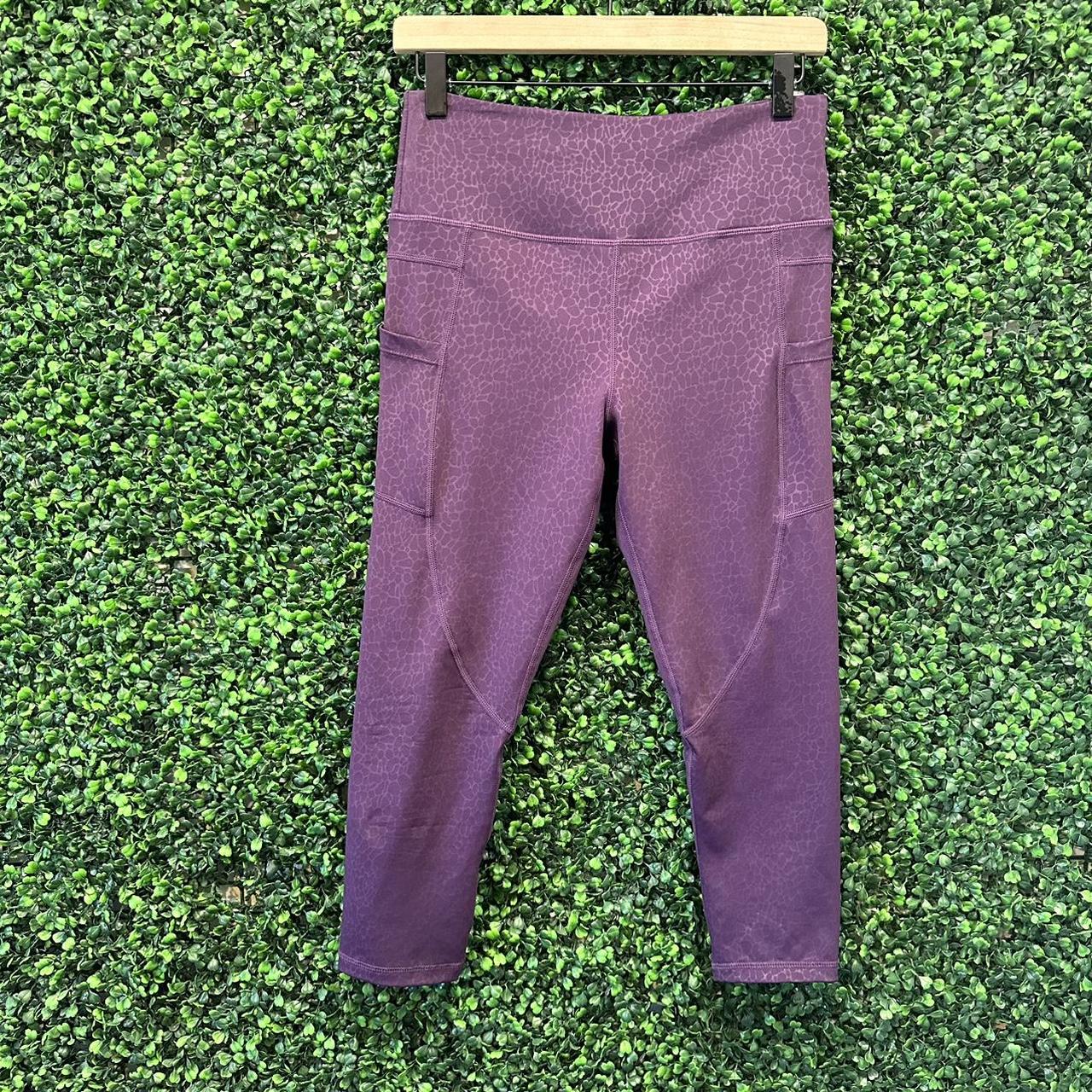 Zyia Purple Capri Leggings Size 8 - 10 Medium Side 3 - Depop