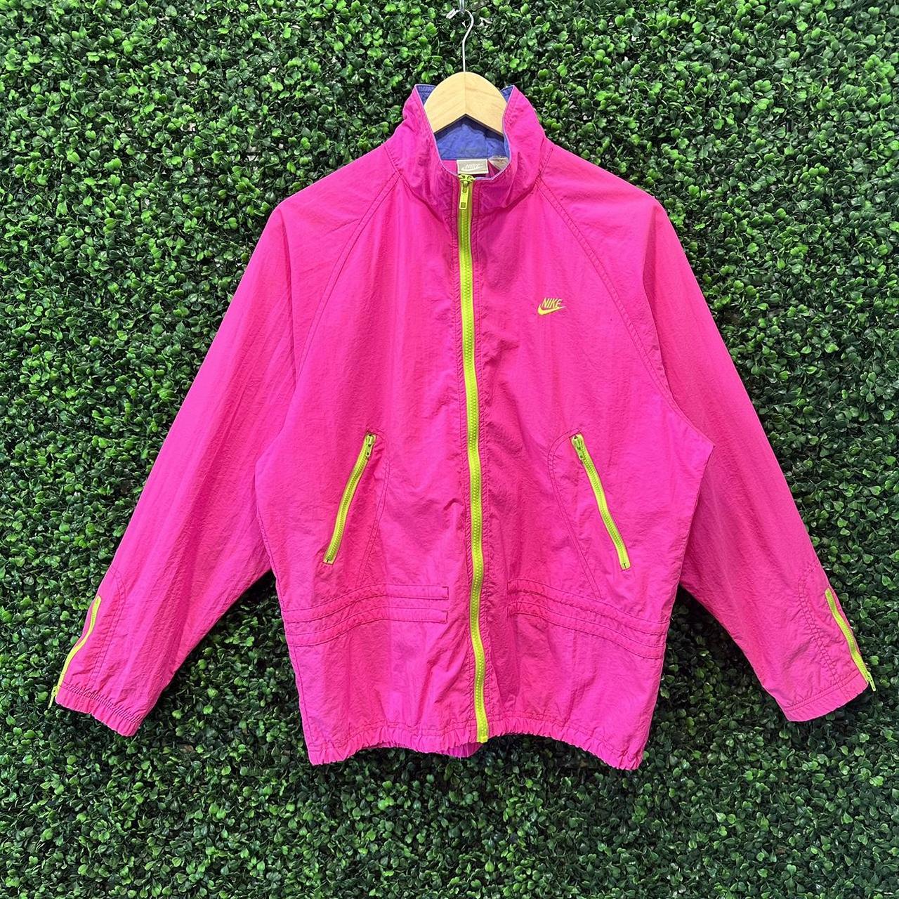 Nike pink sale and yellow windbreaker