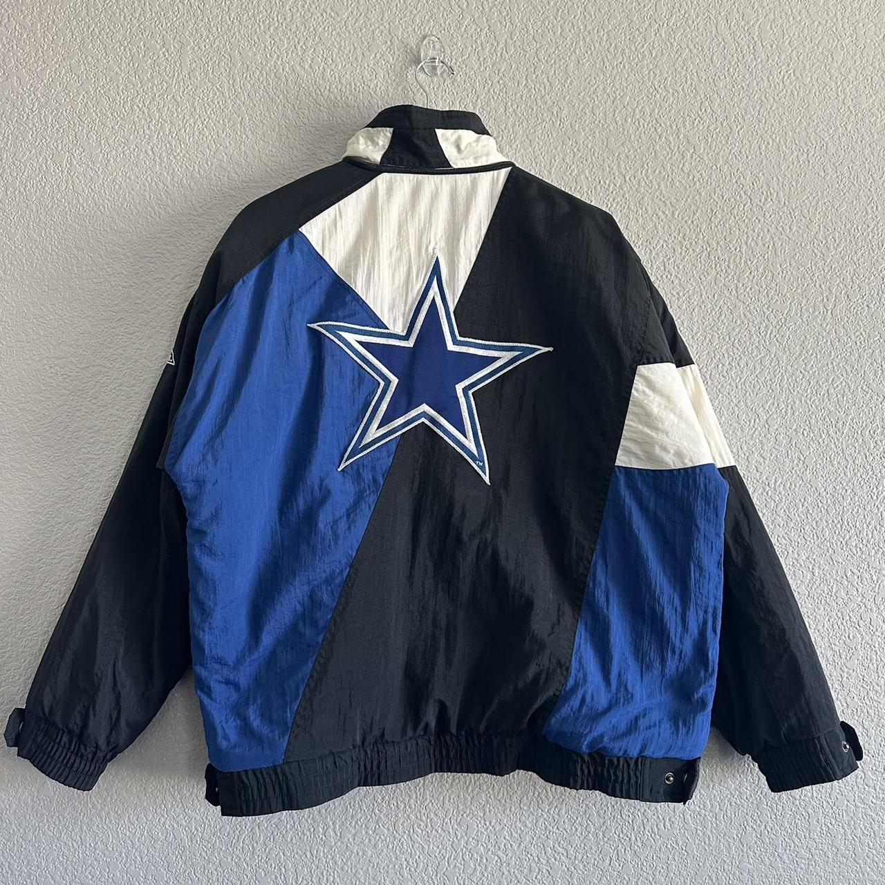 Vintage Dallas Cowboys Apex One Jacket With Hood - Depop