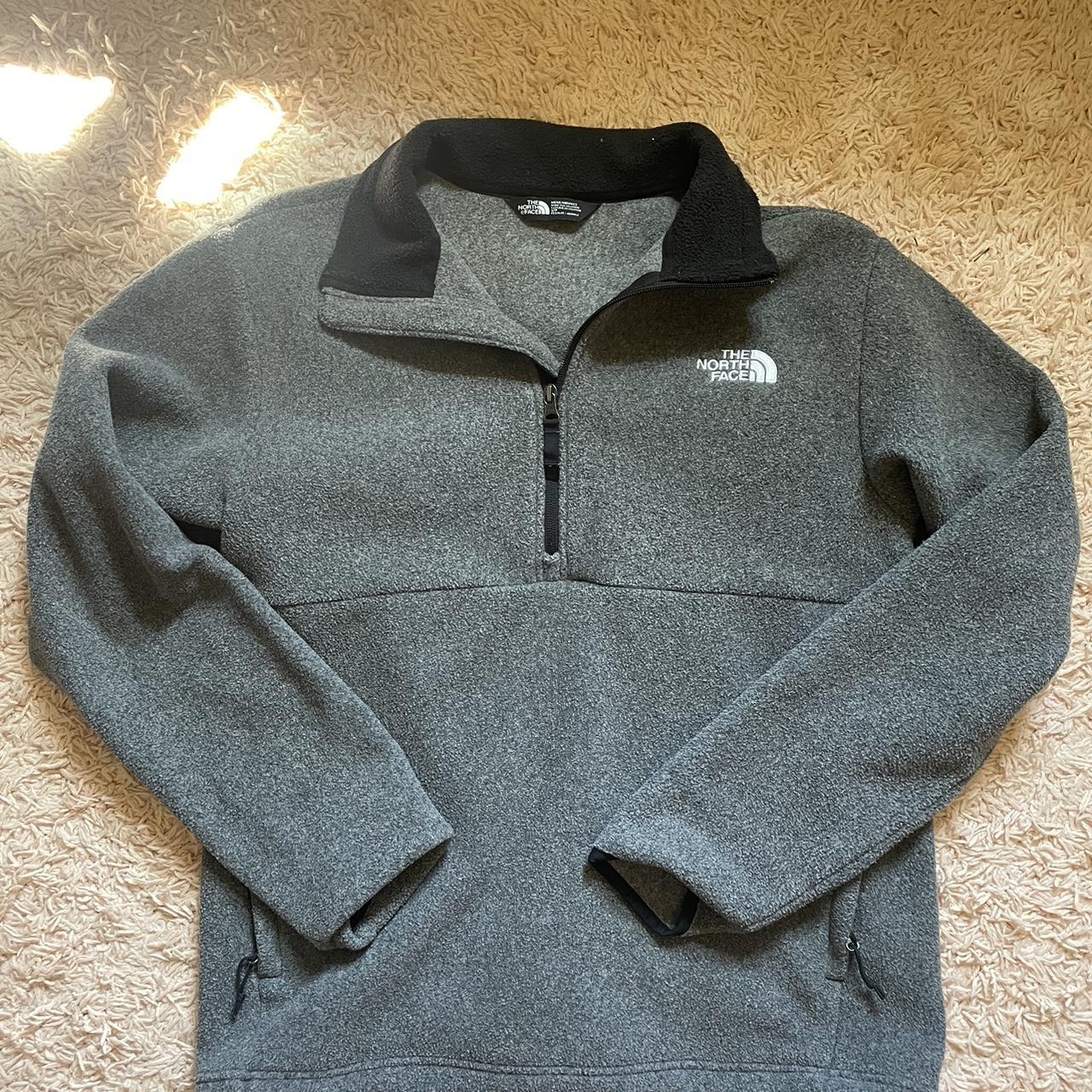 The North Face Men's Black and Grey Sweatshirt | Depop