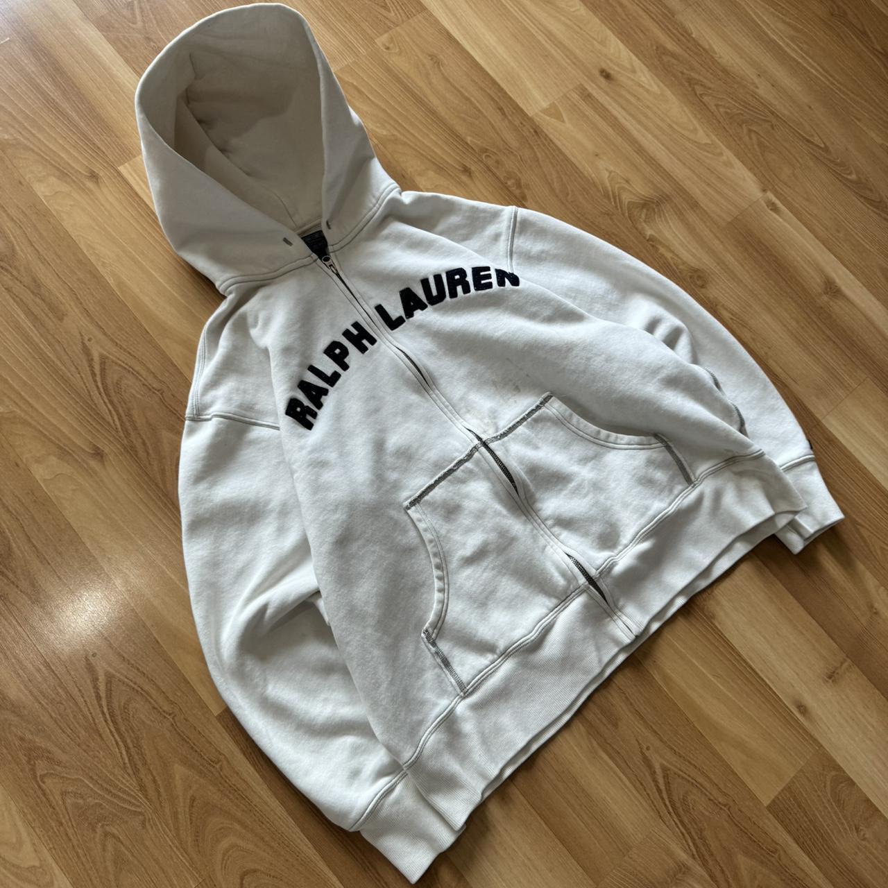 Y2K Polo Ralph Lauren Hoodie White Polo Zip up | Depop