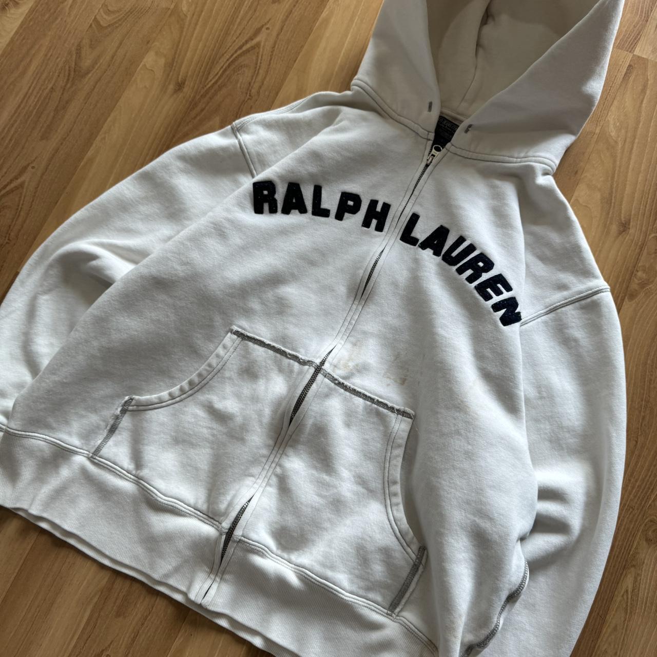 Y2K Polo Ralph Lauren Hoodie White Polo Zip up | Depop