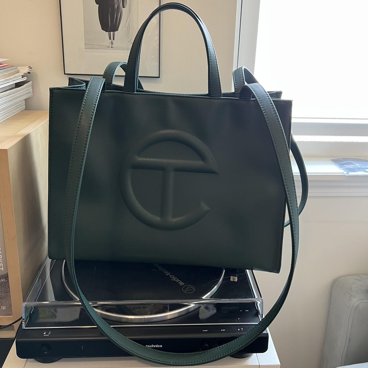Telfar Women's Green Bag Depop