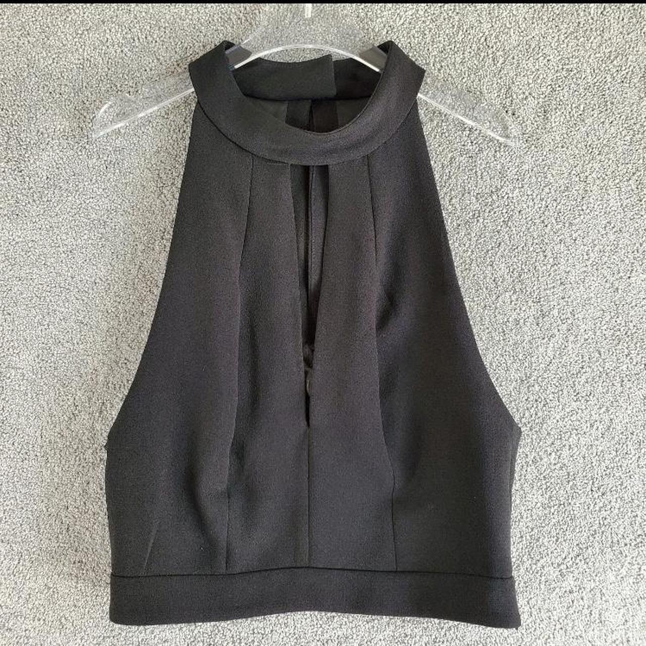 Black kookai Top With Choker Collar KOOKAI Top... - Depop