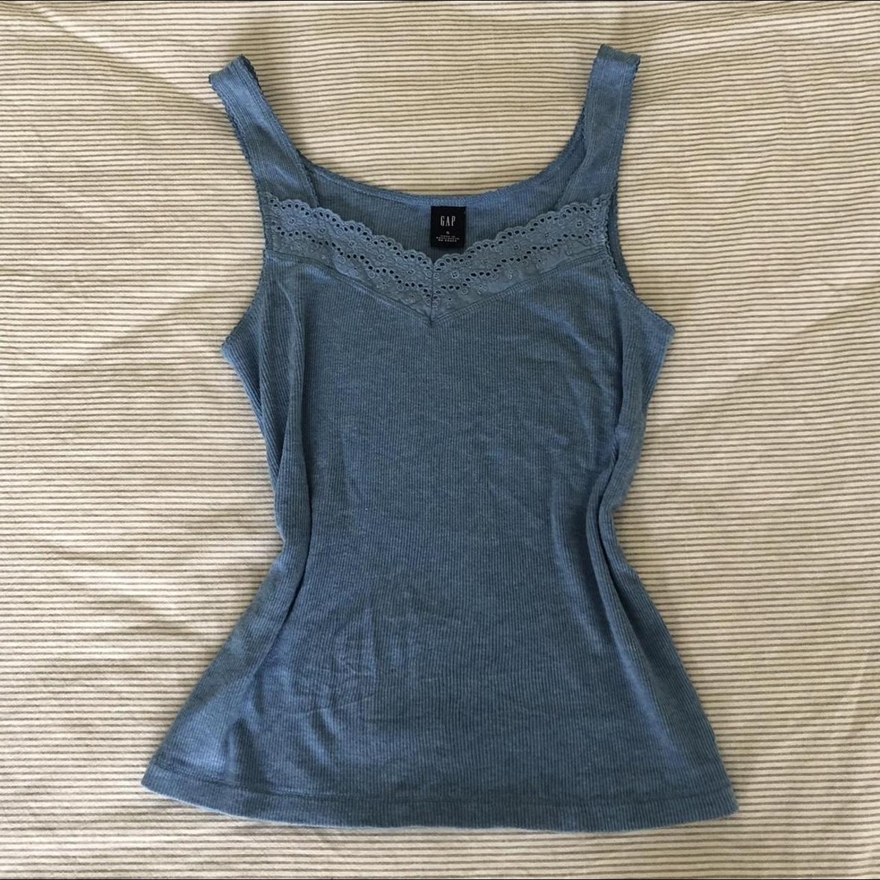 Gap Women's Blue Vest | Depop