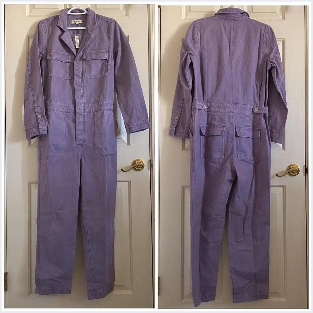 Madewell Women's Purple Jumpsuit Depop