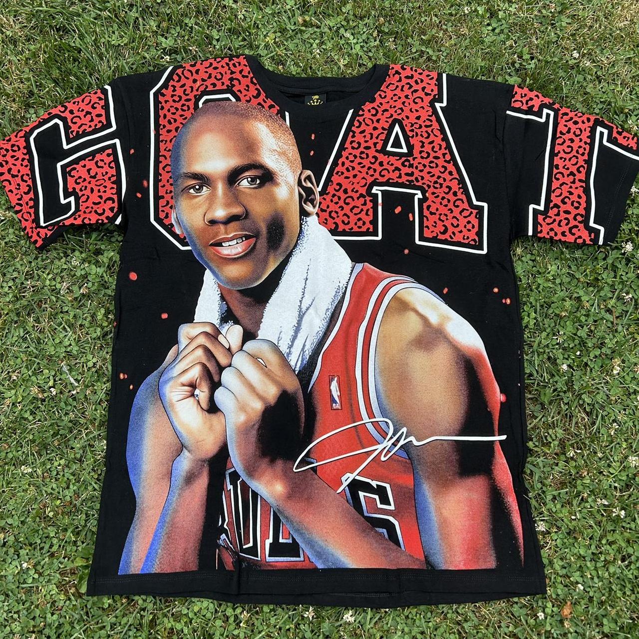 Michael jordan on sale bulls modern reprint shirt for men