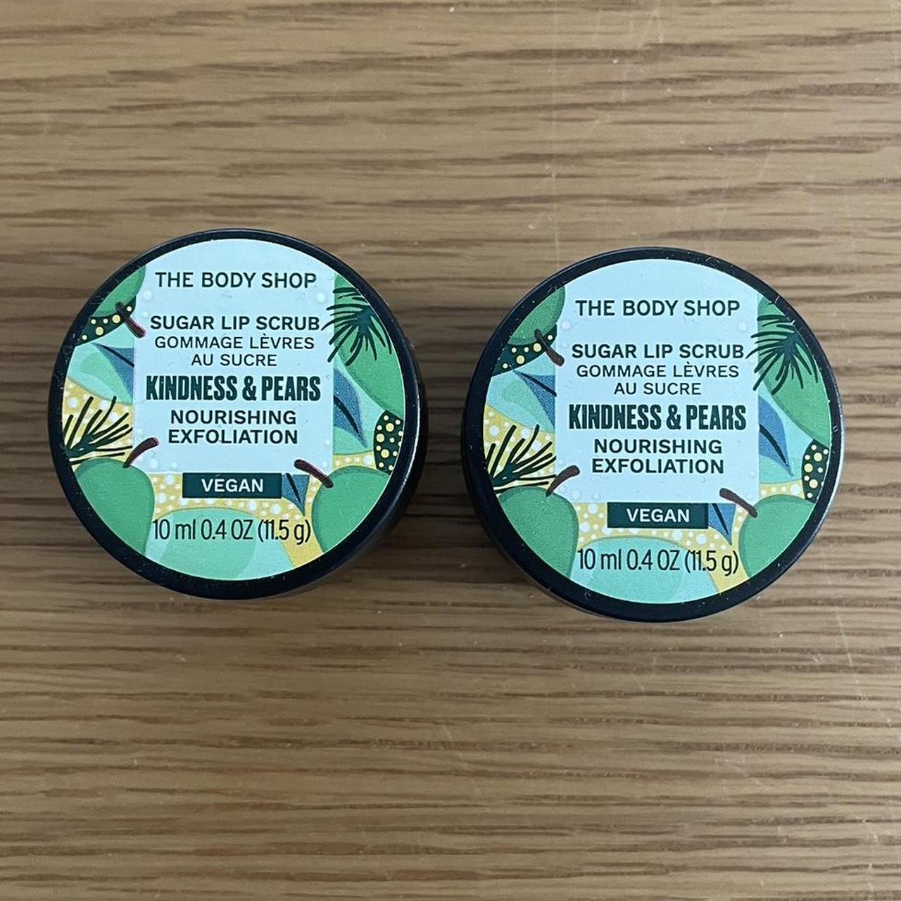 the body shop kindness and pears sugar lip scrub x2... Depop