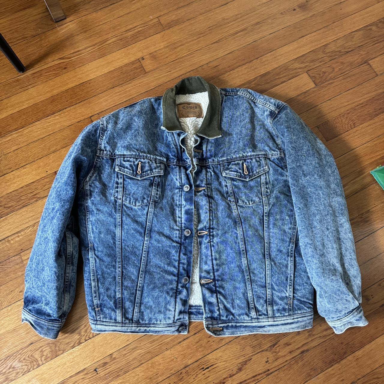 Edwin Japanese Denim jacket with sherpa inside