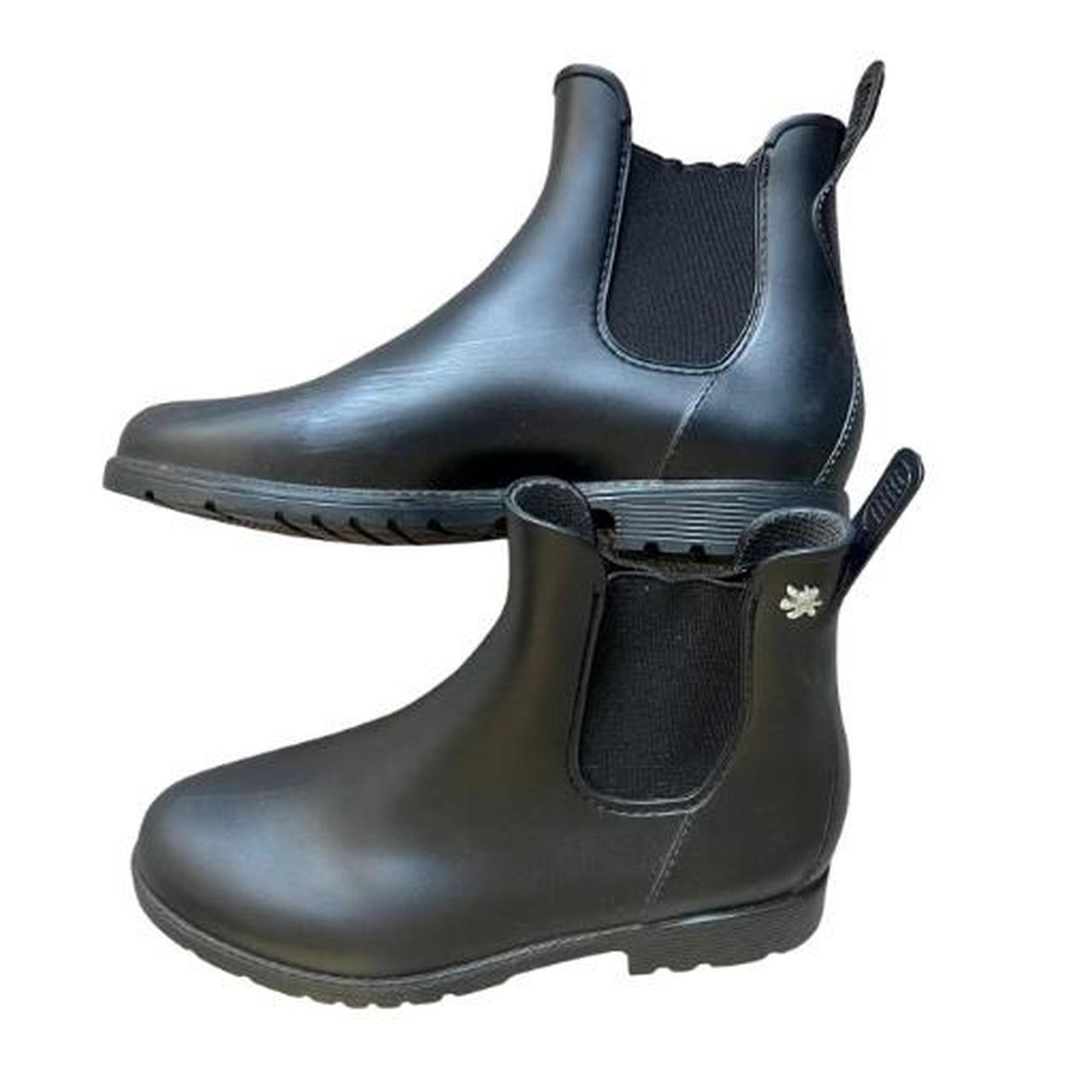 Small black rain on sale boots