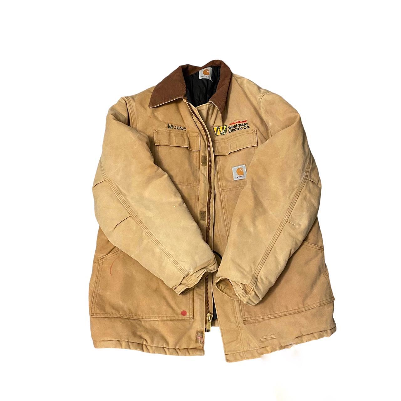 Carhartt Men's Tan Jacket Depop