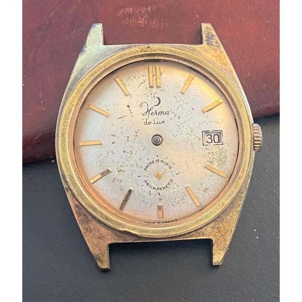 VTG Men s 36mm Herma de Lux Watch 15 Rubis For Depop