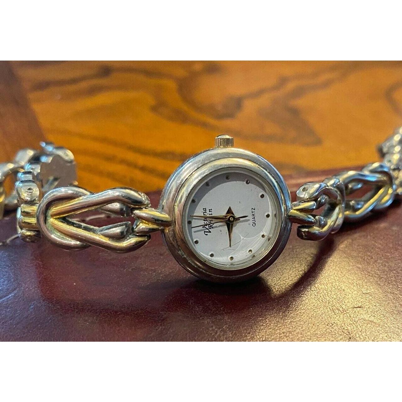 Women's 22mm Two Tone Victoria Rhein Watch, Chain... - Depop