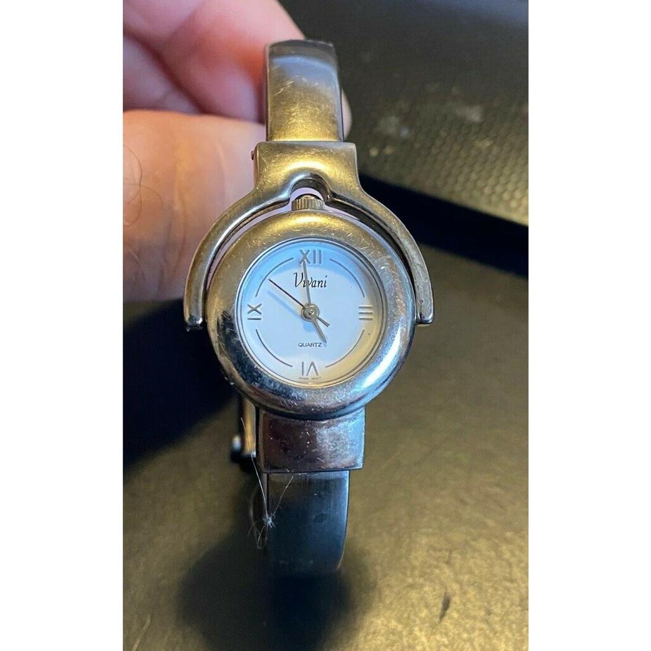 Vintage Vivani Silver Tone Circular Ladies Bracelet Watch With Beaded Band  Costume Jewelry Retro Women Accessories Statement Timepiece Wrist - Etsy  India