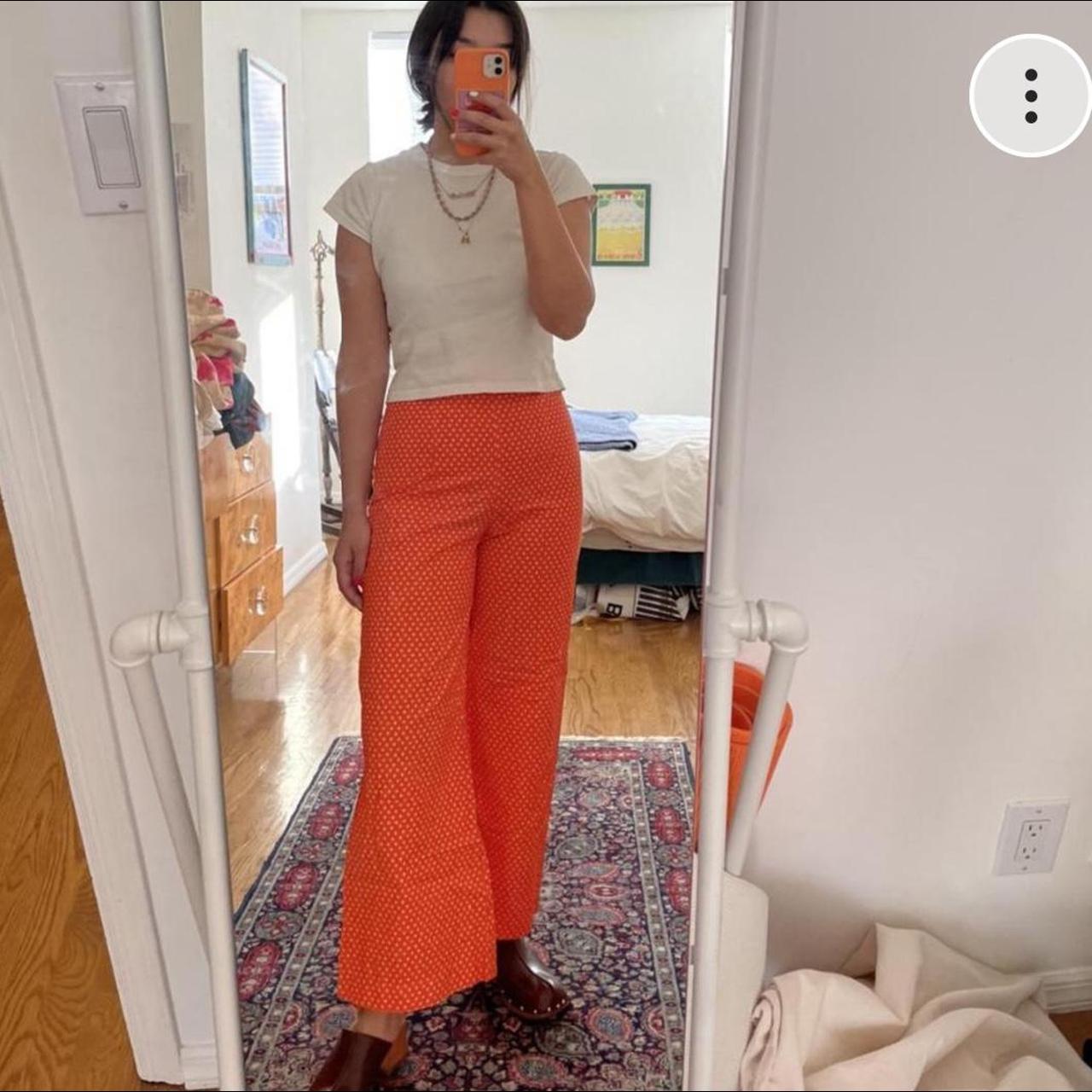 Cute batsheva strawberry flower print pants Open to... Depop