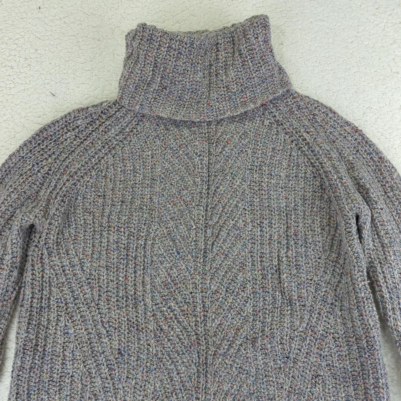 Madewell Colorfleck Ribbed Turtleneck Sweater Nylon. Depop