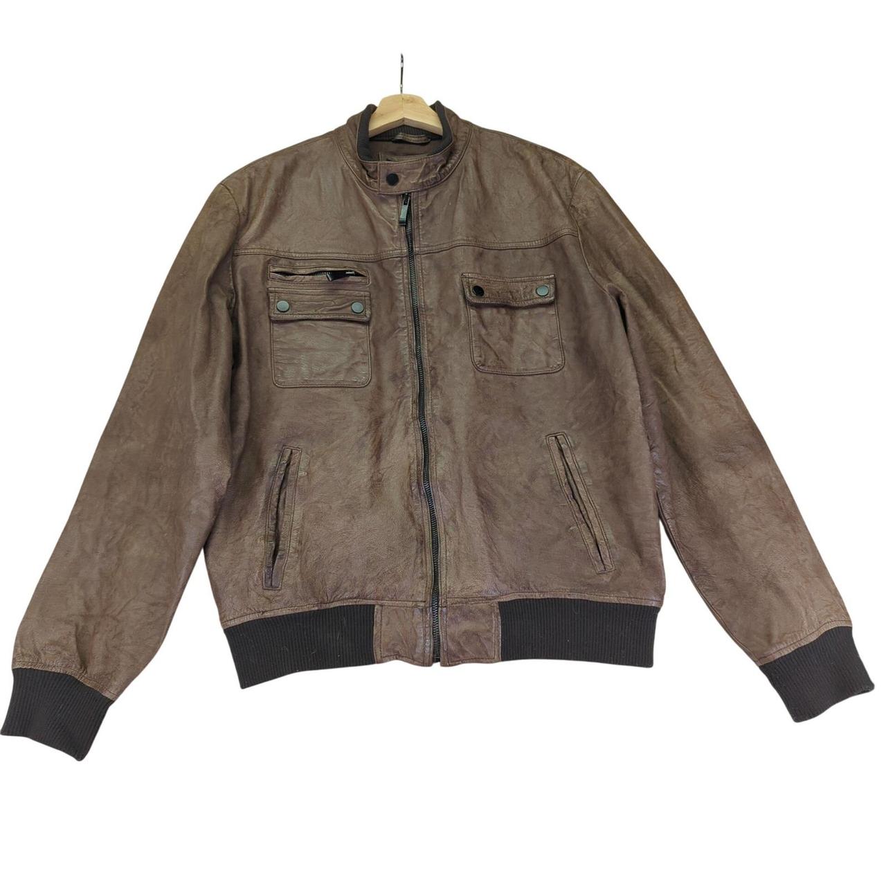 Preloved Men's Bomber Jacket - Brown - L – Black … - image 1