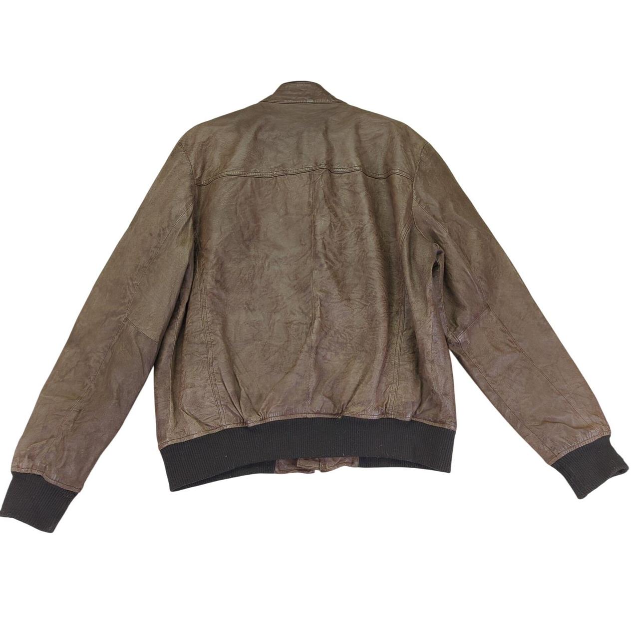 Preloved Men's Bomber Jacket - Brown - L – Black … - image 2
