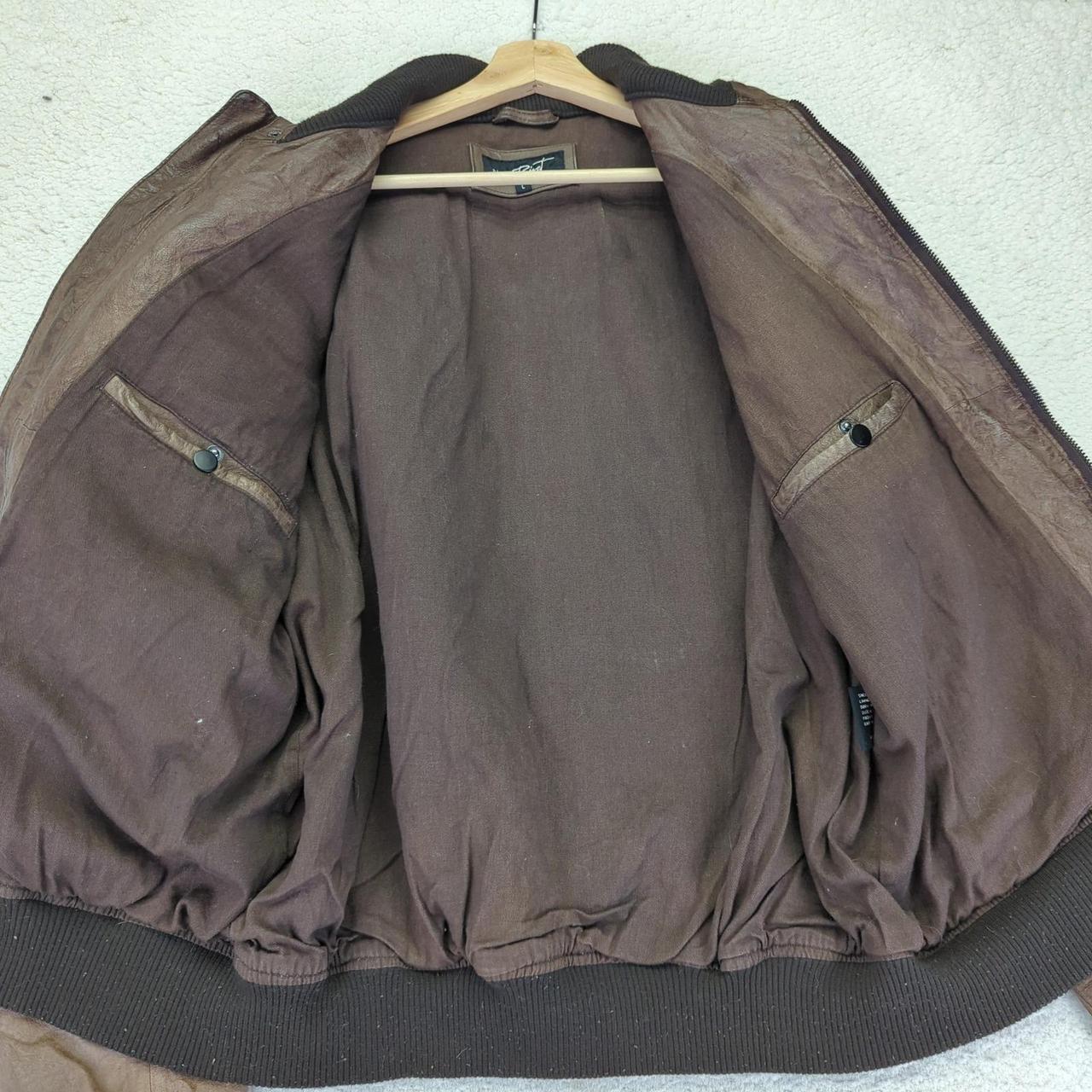 Preloved Men's Bomber Jacket - Brown - L – Black … - image 3