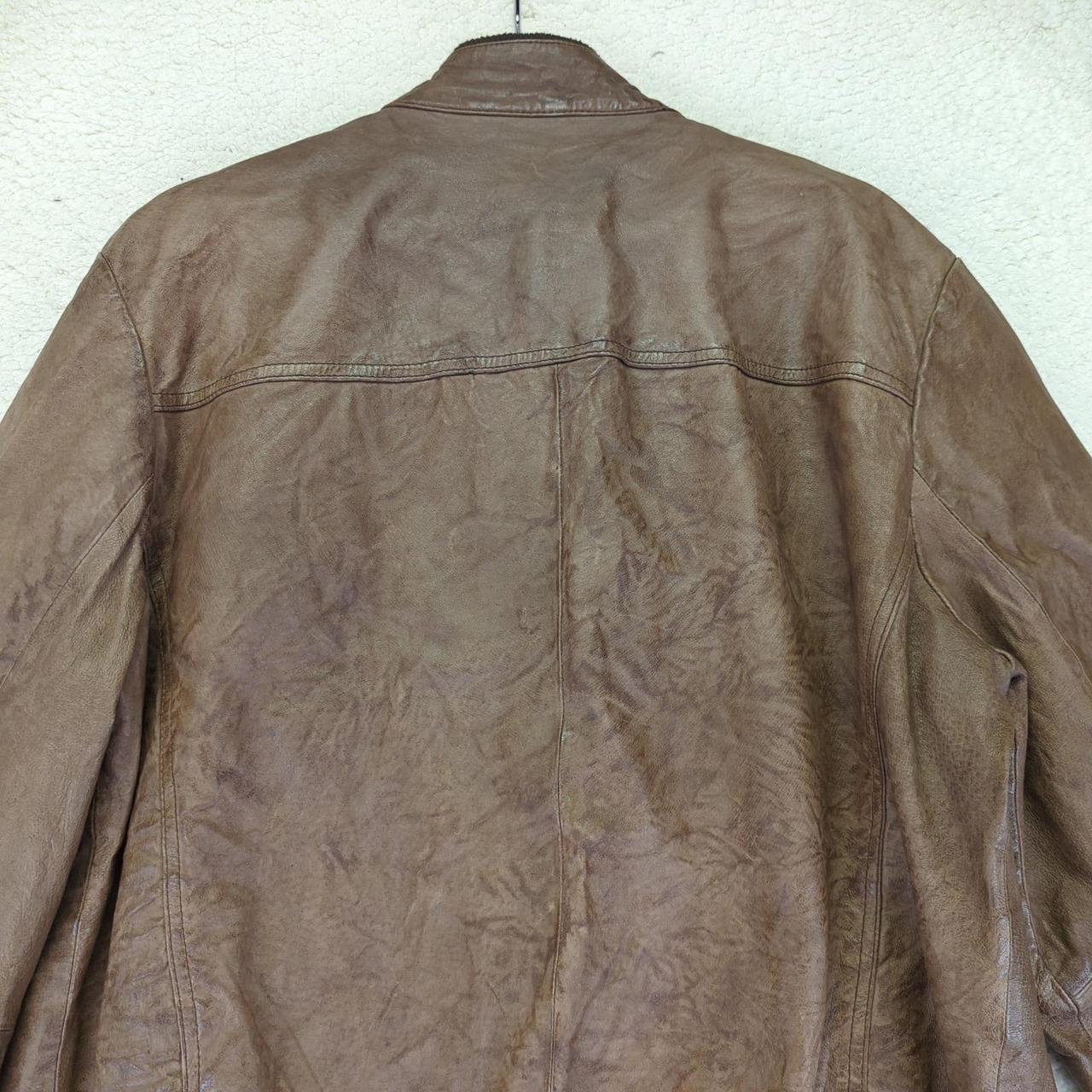 Preloved Men's Bomber Jacket - Brown - L – Black … - image 8