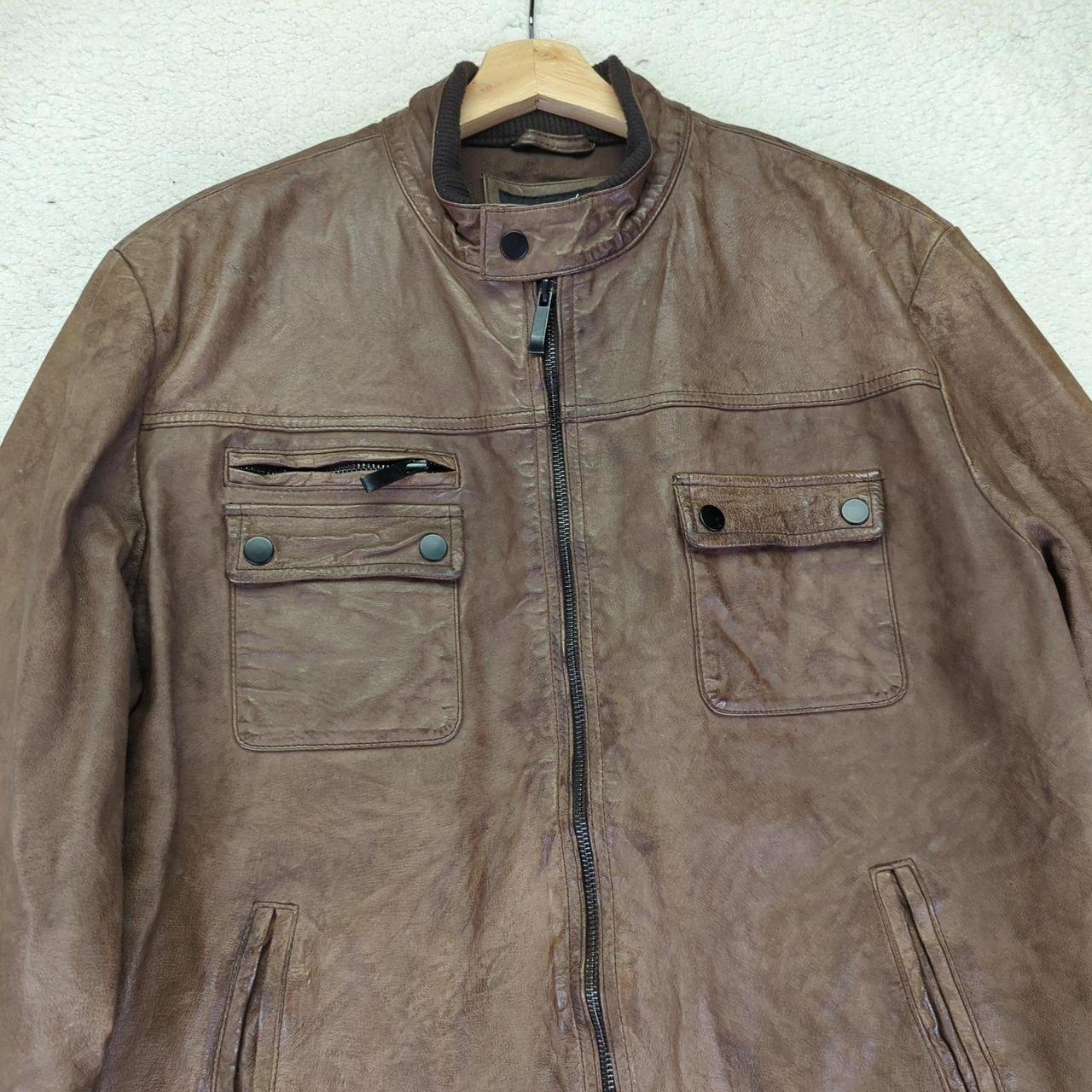 Preloved Men's Bomber Jacket - Brown - L – Black … - image 6