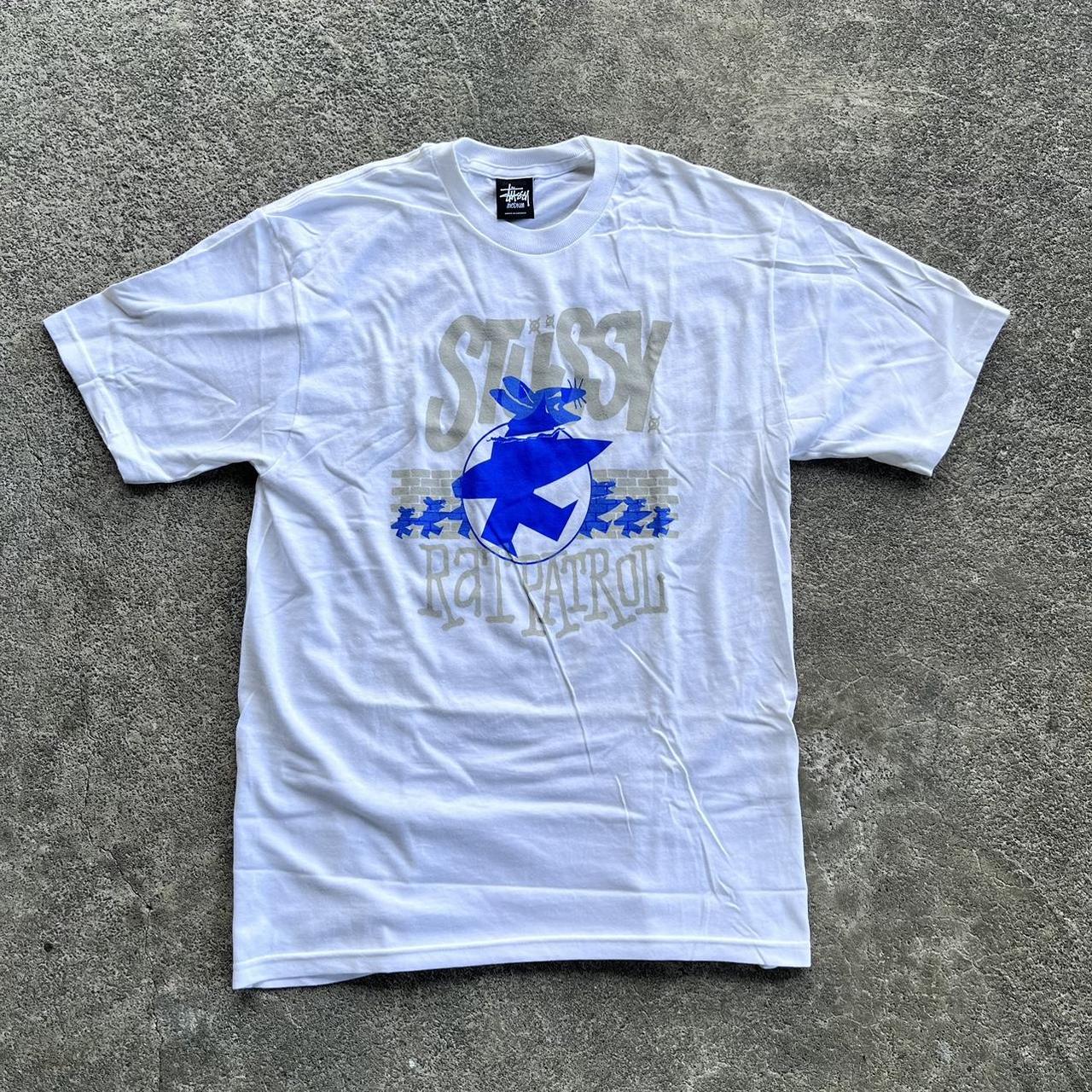 安いお買い得Stussy OFF WHITE TEE MEDIUM Tシャツ/カットソー(半袖/袖なし)