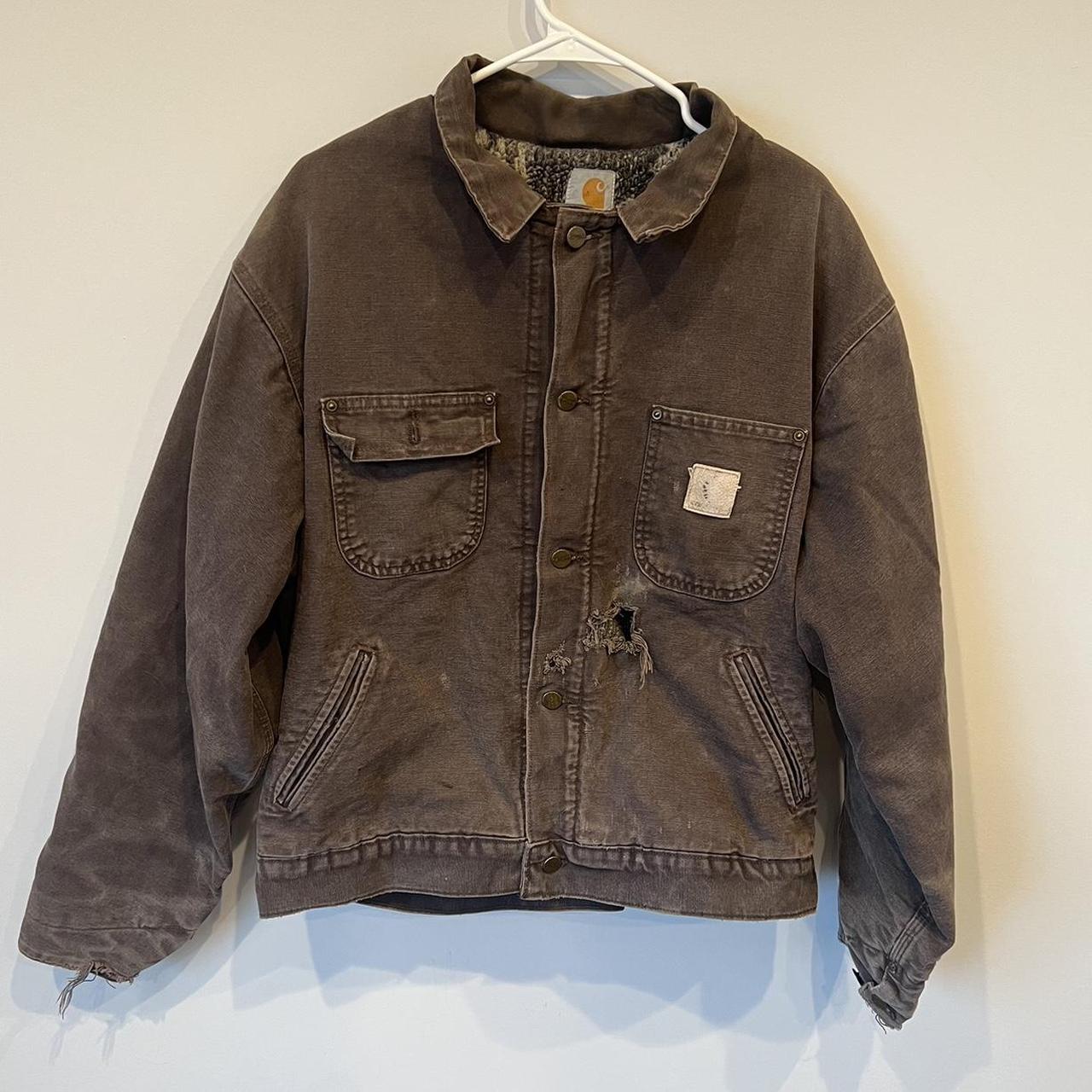 Vintage Carhartt Detroit jacket nice color and fits... - Depop