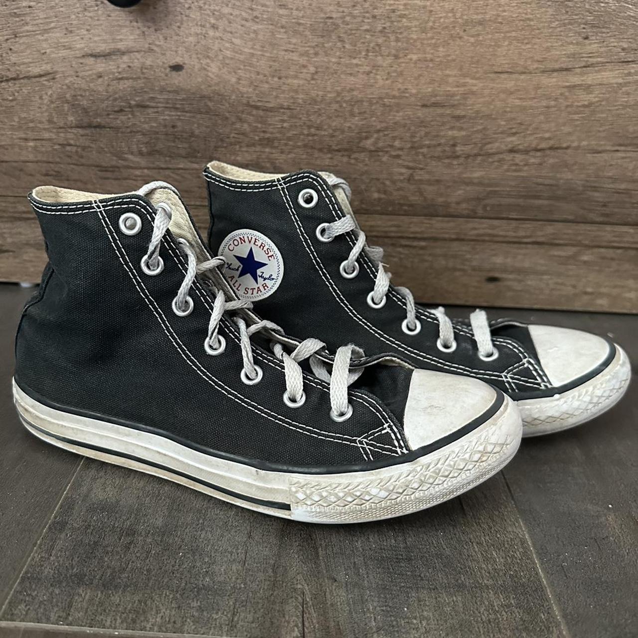 Converse Women's Black Trainers Depop