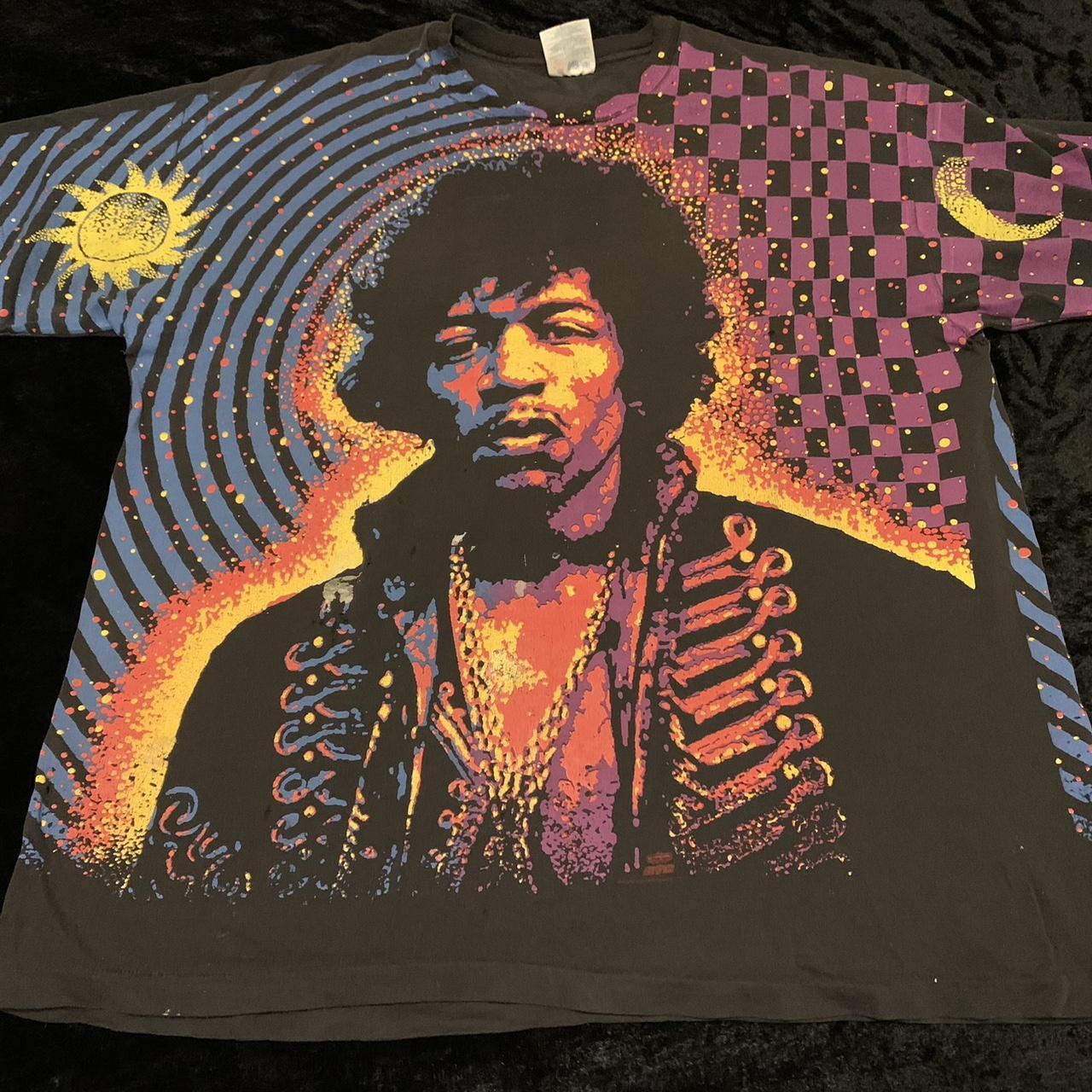 Mens XL Vintage 1992 Jimi Hendrix AOP Sun and Moon...