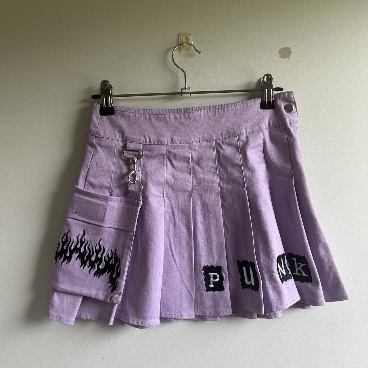 current mood XS punk “tacks for snacks” lilac purple... Depop
