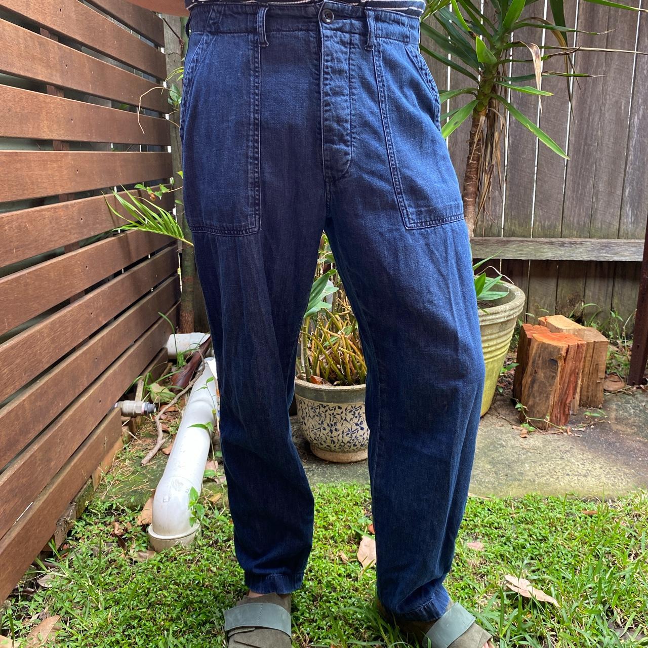 Albam work pants in navy. Size small men’s. Very... Depop