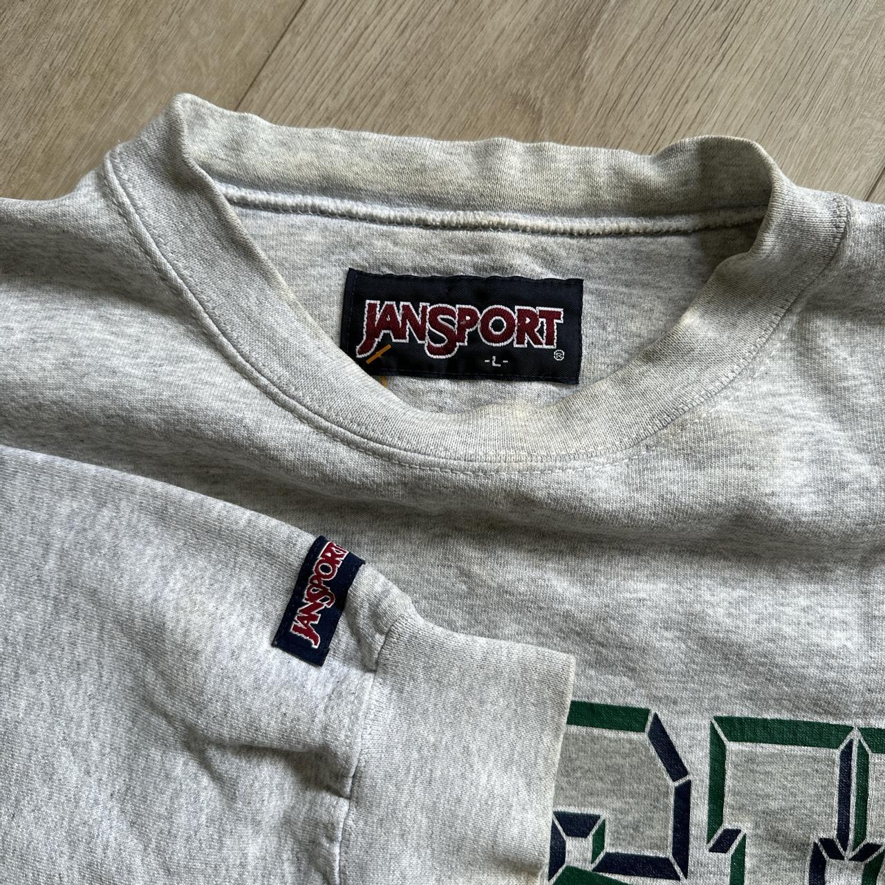 Jansport Men's Grey Sweatshirt | Depop