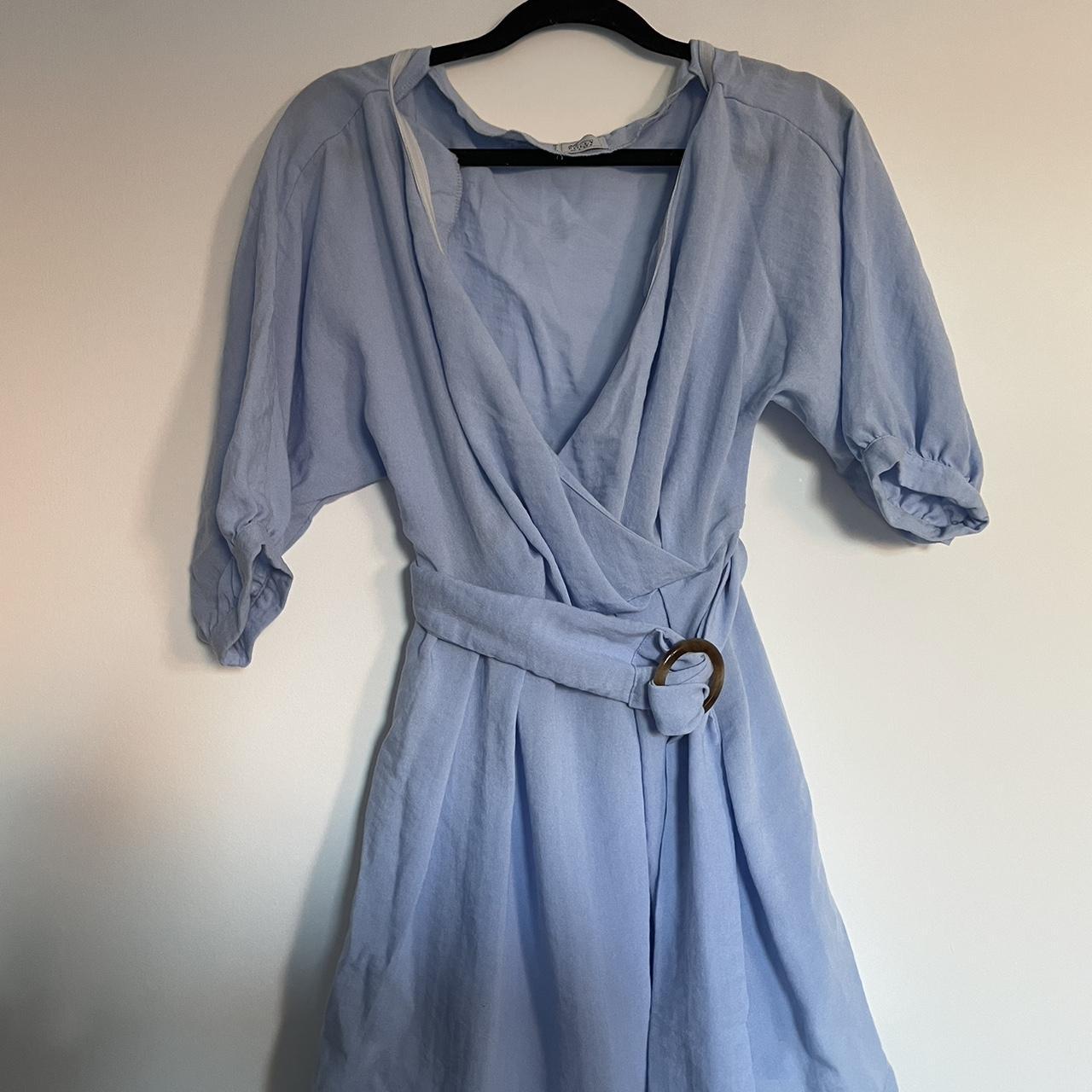 Oh Polly Women's Blue Dress | Depop