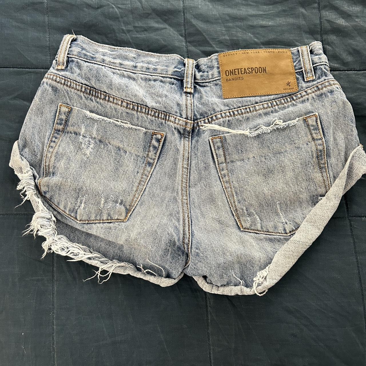 ONETEASPOON SHORTS BANDITS size: 24 RRP: $120 Worn... - Depop