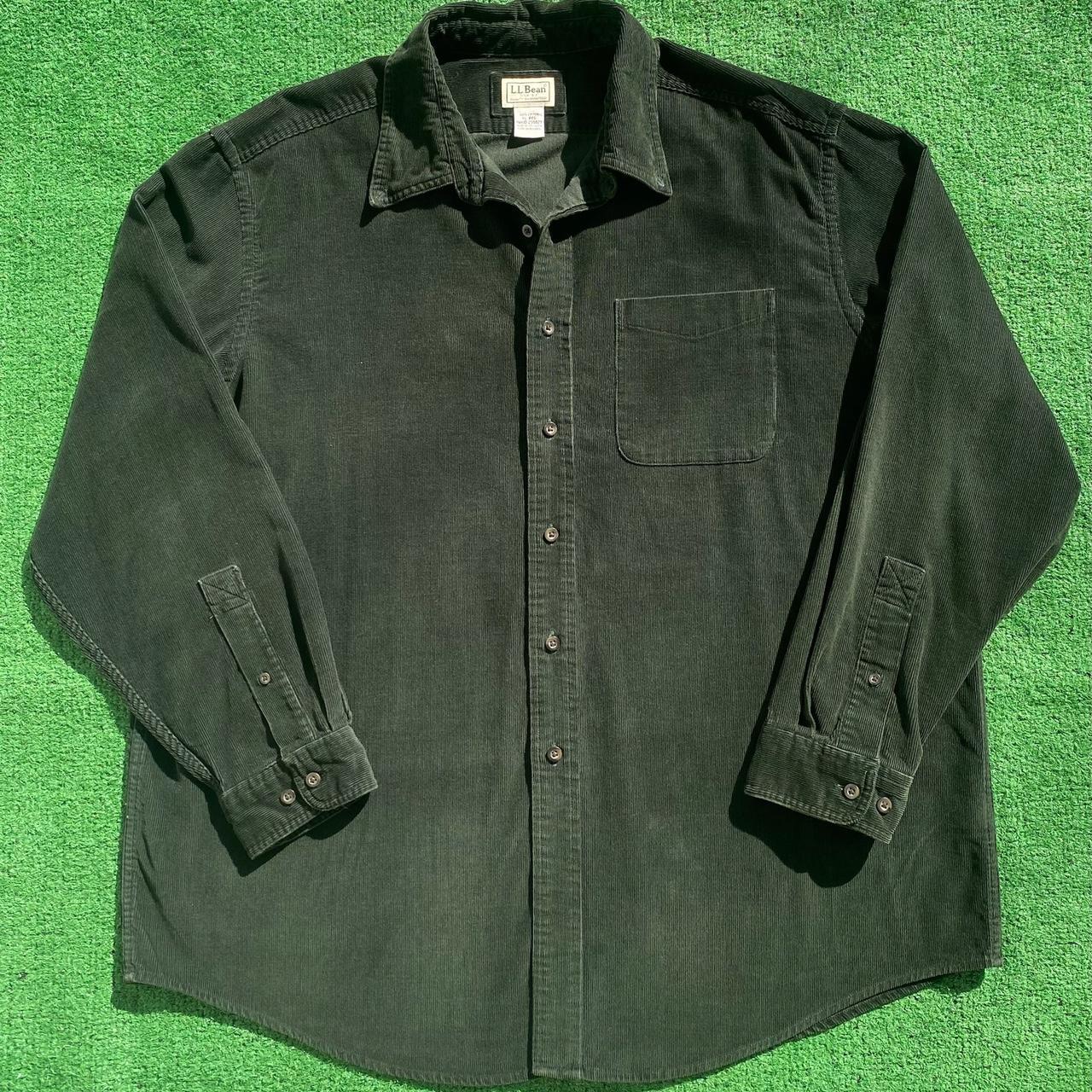 L.L.Bean Men's Green Shirt | Depop