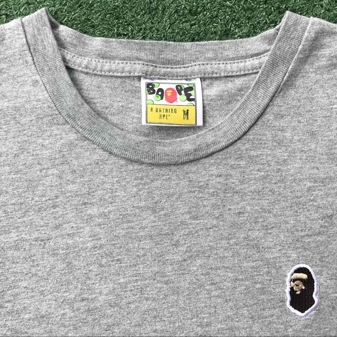 BAPE Women S Grey T Shirt Depop   P0 