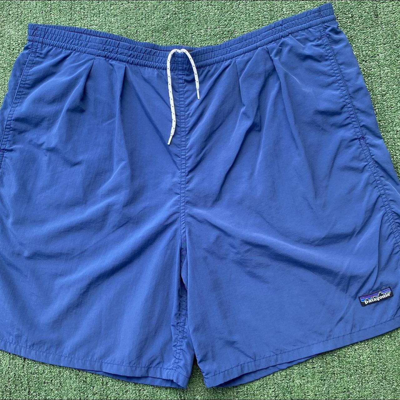 Patagonia Blue Lined Baggies 5 Inseam Size Large