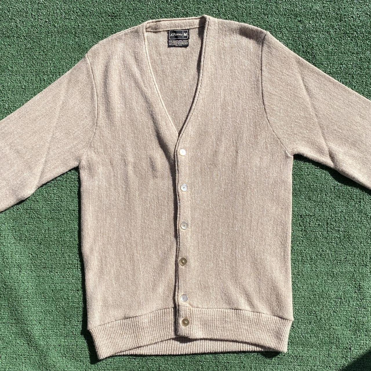 Vintage 80 s JCPenny Acrylic Sweater Cardigan Men s. Depop