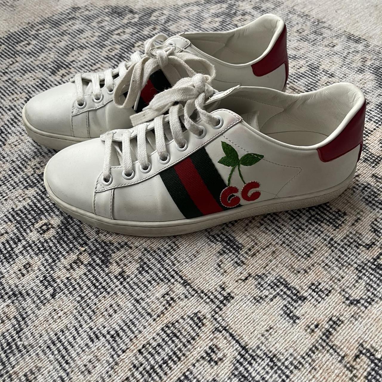 Cherry Gucci sneakers 🍒 Authentic, no box, no... - Depop