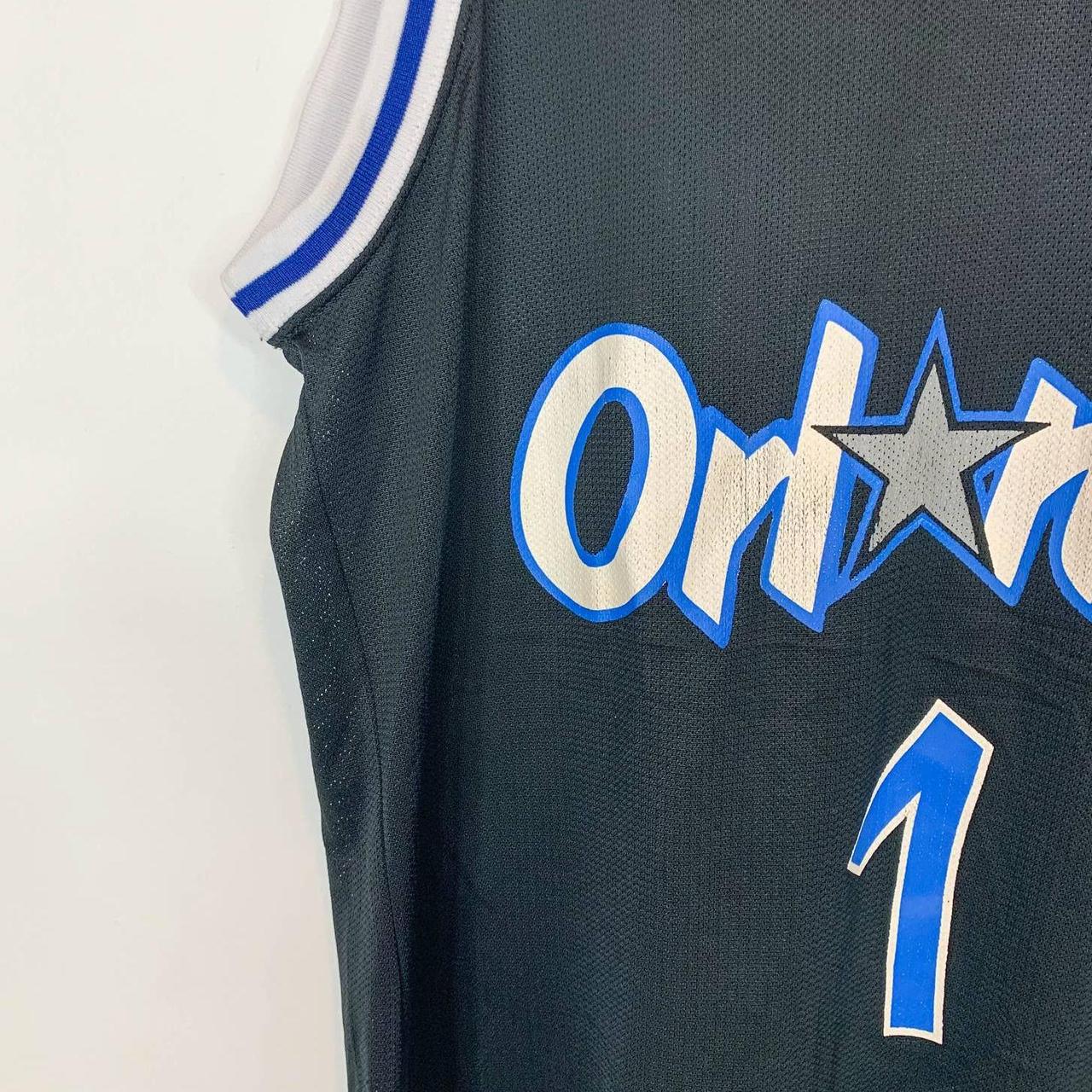 Champion Orlando Hardaway basketball jersey Black - Depop